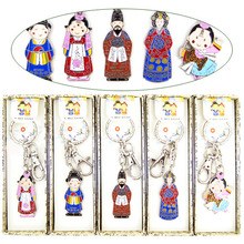 Korean traditional character metal keychains  한국 전통 캐릭터 메탈 열쇠고리