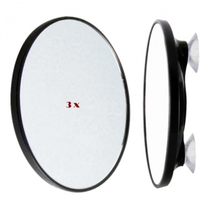 Round shaped suction shaving 3x magnifying mirror(S) 욕실 면도용 흡착식 확대거울(소)
